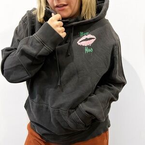 All Saints Charcoal “boo hoo” Hoodie